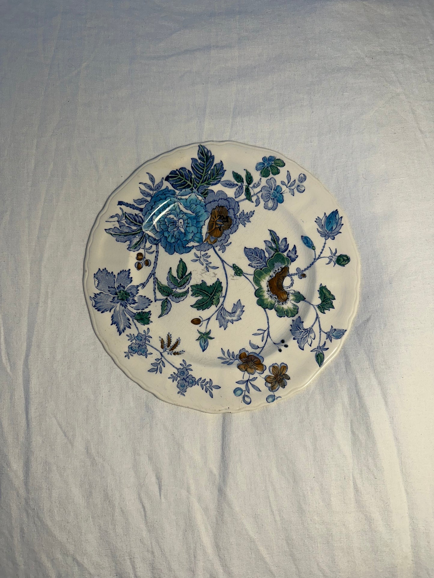 Belvedere Blue Salad Plate by Masons